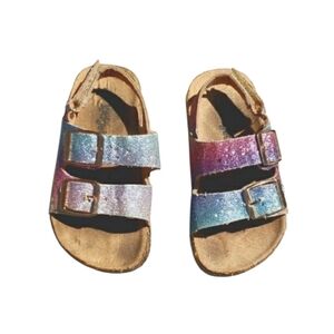 Little Girls Glitter Sandals Size 7